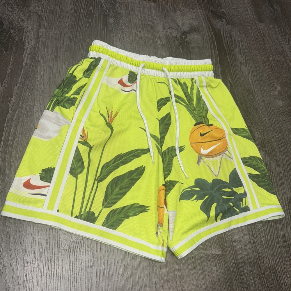 Nike Dri-Fit DNA Basketball Shorts Mens S Lime Green Cortez Gym Training R1